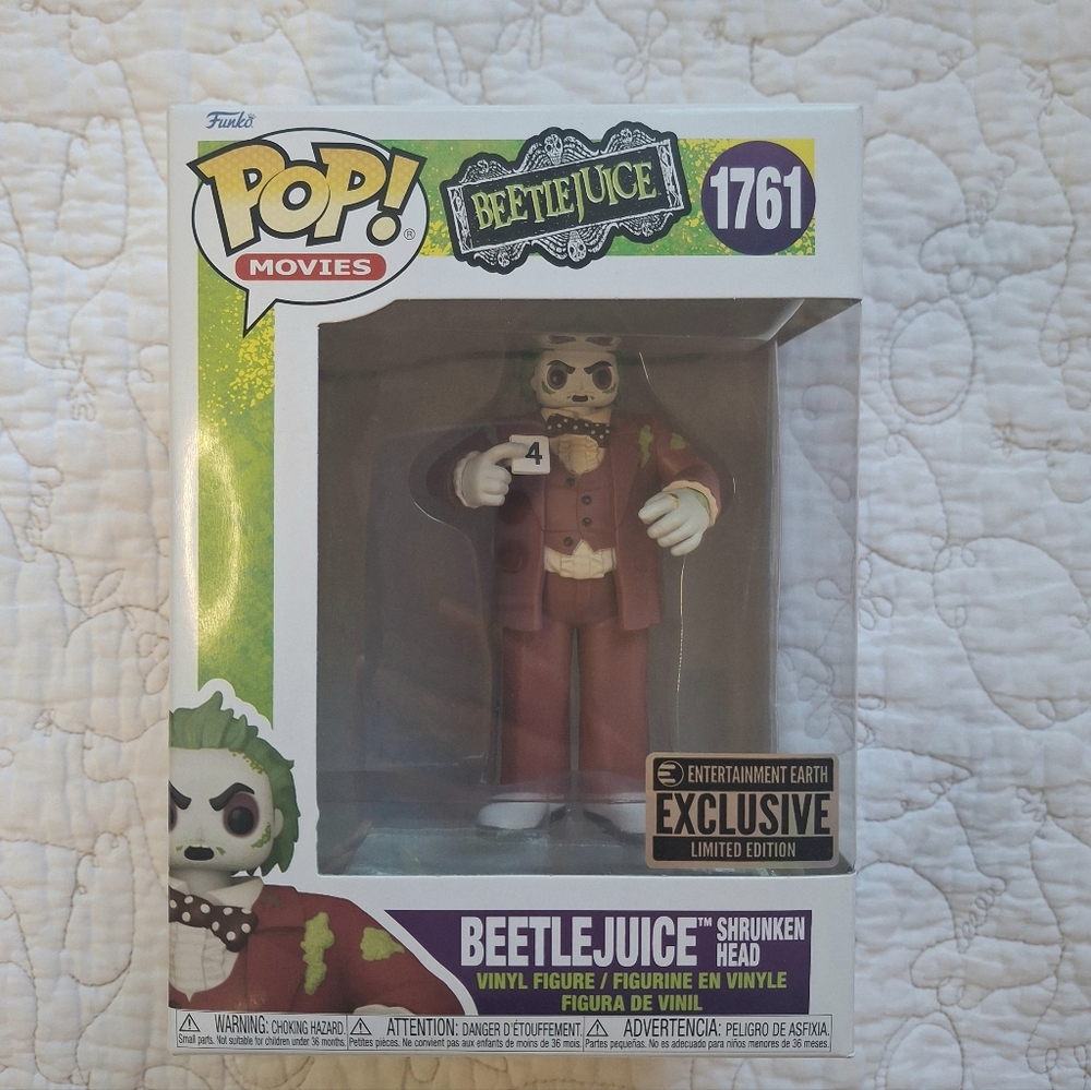 Beetlejuice Shrunken Head Funko Pop
